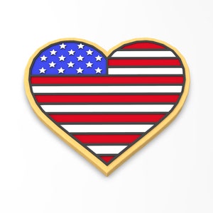 America Heart Cutter - SHARP EDGES - FAST Shipping - Choose Your Own Size!
