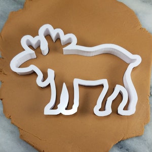 Moose Elk Cookie Cutter Outline #1 - SHARP EDGES - FAST Shipping - Choose Your Own Size!
