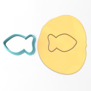 Gold Fish Outline Cookie Cutter Outline #1 - SHARP EDGES - FAST Shipping - Choose Your Own Size!
