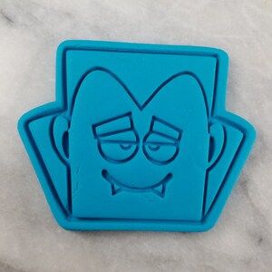 Dracula Cookie Cutter 2-Piece, Outline & Stamp 1 - SHARP EDGES - FAST Shipping - Choose Your Own Size!