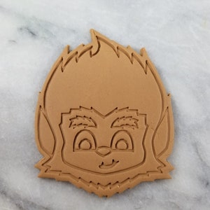 Werewolf Face Cookie Cutter 2-Piece, Outline & Stamp 1 - SHARP EDGES - FAST Shipping - Choose Your Own Size!