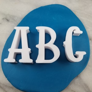 Juego de sellos de galletas con letras espeluznantes: envío RÁPIDO: ¡elige tu propio tamaño!