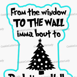 Deck the Halls Cookie Cutter | Stamp | Stencil - SHARP EDGES - FAST Shipping - Choose Your Own Size! #1