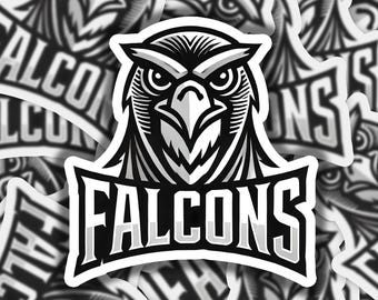 Falcon 2 Vinyl Sticker | Dishwasher Safe & Durable | Custom Sizes | Fast Shipping | Made in USA 1