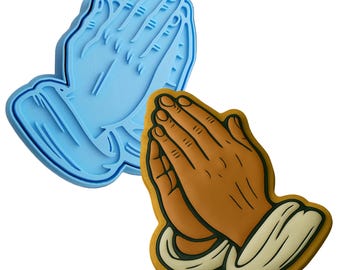Praying Hands Cookie Cutter | Stamp | Stencil - SHARP EDGES - FAST Shipping - Choose Your Own Size! #1