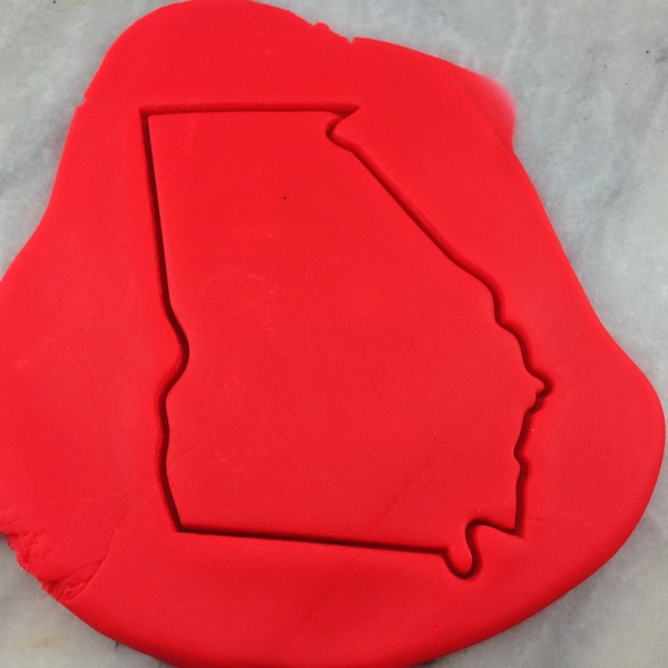 Georgia Cookie Cutter Outline - SHARP EDGES - FAST Shipping - Choose Your Own Size!