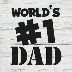 World&#39;s #1 Dad Stencil | REUSABLE, DURABLE, WASHABLE Craft Stencil | Use for Signs, Walls, Canvas & More!