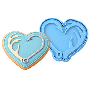 Deer Antler Hook Cookie Cutter | Stamp | Stencil - SHARP EDGES - FAST Shipping - Choose Your Own Size!