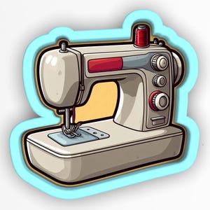 Sewing Machine Cookie Cutter | Stamp | Stencil - SHARP EDGES - FAST Shipping - Choose Your Own Size! #1