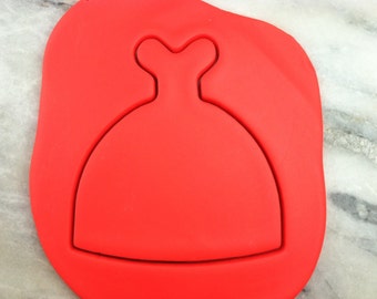 Dress Cookie Cutter Outline 1 - SHARP EDGES - FAST Shipping - Choose Your Own Size!