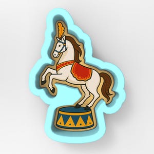 Circus Horse Cookie Cutter | Stamp | Stencil - SHARP EDGES - FAST Shipping - Choose Your Own Size! #1