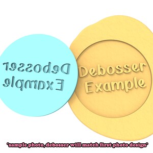 Tagliabiscotti e timbro / stencil / debosser USA - Bordi TAGLIENTI - Spedizione VELOCE - Scegli la tua taglia! #1 Debosser ONLY