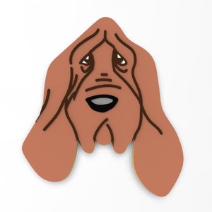 Basset Hound Cookie Cutter | Stamp | Stencil - SHARP EDGES - FAST Shipping - Choose Your Own Size!