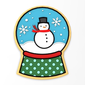 Snow Globe Cookie Cutter | Stamp | Stencil - SHARP EDGES - FAST Shipping - Choose Your Own Size! #1