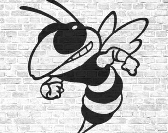 Hornets Mascot Stencil | REUSABLE, DURABLE, WASHABLE Craft Stencil | Use for Signs, Walls, Canvas & More!