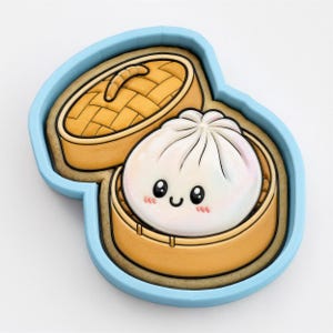 Dumpling Squishy Cookie Cutter | Stamp | Stencil - SHARP EDGES - FAST Shipping - Choose Your Own Size! #1