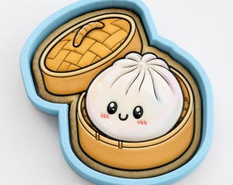 Dumpling Squishy Cookie Cutter | Stamp | Stencil - SHARP EDGES - FAST Shipping - Choose Your Own Size! #1