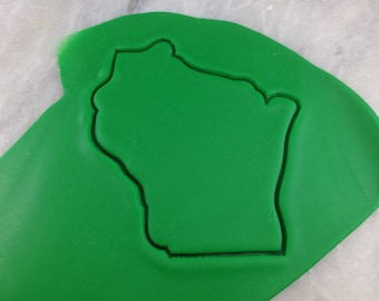 Wisconsin Cookie Cutter Outline - SHARP EDGES - FAST Shipping - Choose Your Own Size!