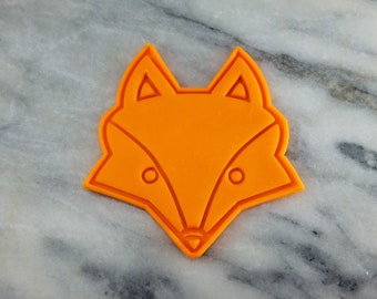 Fuchs Gesicht Ausstechform 2-teilig, Stempel & Umriss #1 - SCHARFE KANTEN - SCHNELLER Versand - Wählen Sie Ihre eigene Größe!