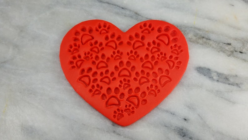 Choose Your Own Size! Heart w Mini Dog Paws Cookie Cutter 2-Piece Stamp /& Outline #1 SHARP EDGES FAST Shipping