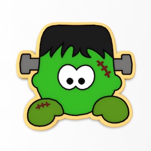 Frankenstein Cookie Cutter | Stamp | Stencil - SHARP EDGES - FAST Shipping - Choose Your Own Size! #2