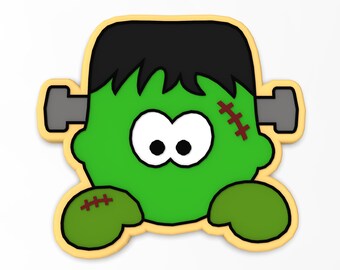 Frankenstein Cookie Cutter | Stamp | Stencil - SHARP EDGES - FAST Shipping - Choose Your Own Size! #2