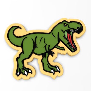T-Rex Cookie Cutter | Stamp | Stencil - SHARP EDGES - FAST Shipping - Choose Your Own Size!