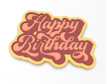 Alles Gute zum Geburtstag-Ausstechform | Stempel | Schablone - SCHARFE KANTEN - SCHNELLER Versand - Wählen Sie Ihre eigene Größe! #2