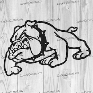 Bulldogge Schablone | WIEDERVERWENDBAR, LANGLEBIG, WASCHBAR Craft Stencil | Für Schilder, Wände, Leinwände & mehr!
