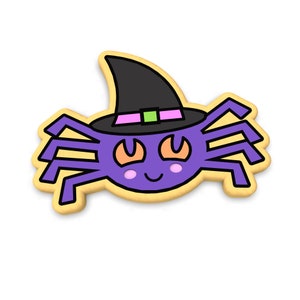 Spider with Hat Cookie Cutter | Stamp | Stencil - SHARP EDGES - FAST Shipping - Choose Your Own Size! #2