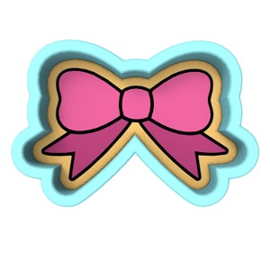 Bow Cookie Cutter | Stamp | Stencil | Debosser- SHARP EDGES - FAST Shipping - Choose Your Own Size! #1