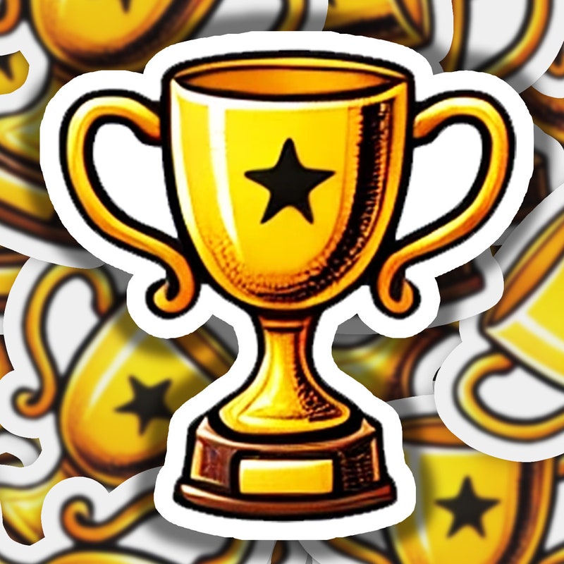 Sticker Trofi Trophy Stickers - Etsy
