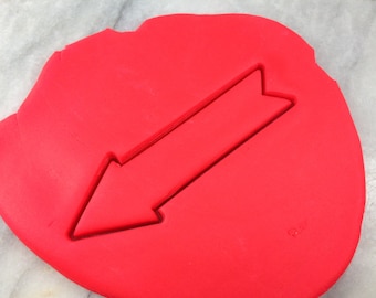 Arrow #1 Cookie Cutter Outline - SHARP EDGES - FAST Shipping - Choose Your Own Size!