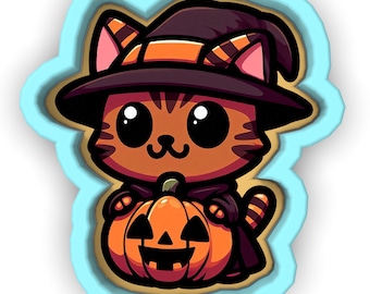 Halloween-Hexe-Katzenkostüm-Ausstechform | Stempel | Schablone - SCHARFE KANTEN - SCHNELLER Versand - Wählen Sie Ihre eigene Größe! #1
