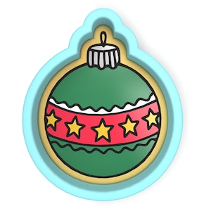 Christmas Ornament Ball Cookie Cutter | Stamp | Stencil - SHARP EDGES - FAST Shipping - Choose Your Own Size! #1