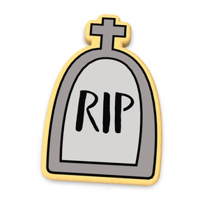 Tombstone Cookie Cutter | Stamp | Stencil - SHARP EDGES - FAST Shipping - Choose Your Own Size! #1