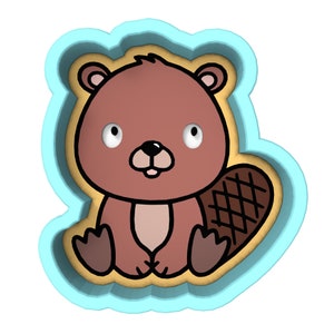 Beaver Cookie Cutter | Stamp | Stencil #1