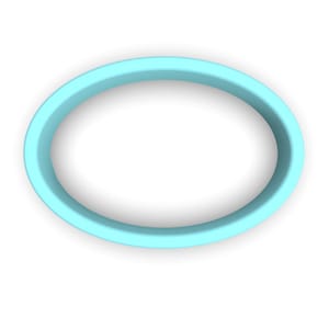 Oval Cookie Cutter - SHARP EDGES - FAST Shipping - Choose Your Own Size!