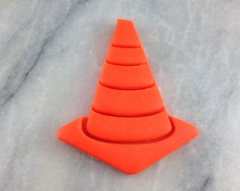 Traffic Cone Cookie Cutter Detailed - SHARP EDGES - FAST Shipping - Choose Your Own Size!