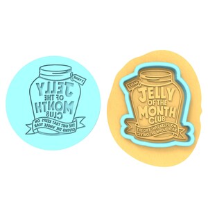 Jelly of the Month Club Cookie Debosser | Cookie Cutter | Stencil #2