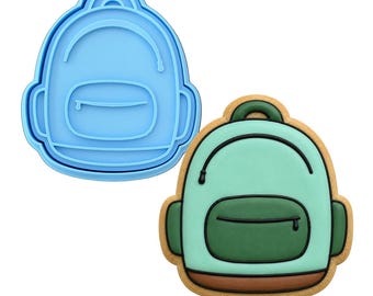 Book Bag Cookie Cutter | Stamp | Stencil - SHARP EDGES - FAST Shipping - Choose Your Own Size! #2