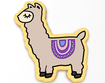 Llama Cookie Cutter | Stamp | Stencil - SHARP EDGES - FAST Shipping - Choose Your Own Size! #4
