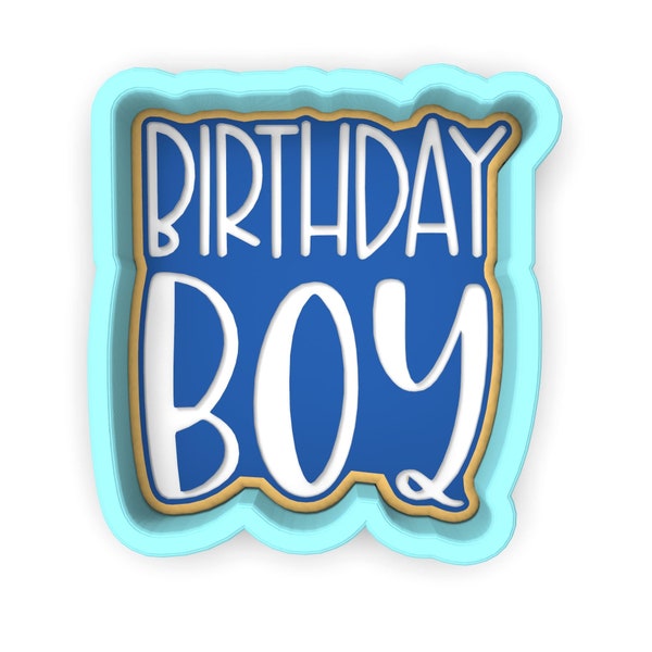 Birthday Boy Cookie Cutter | Stamp | Stencil #2