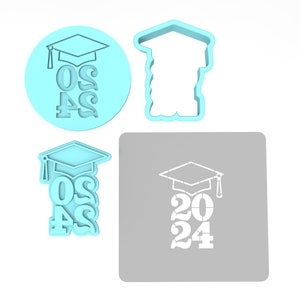 2024 Graduation Cookie Cutter | Stamp | Stencil - SHARP EDGES - FAST ...