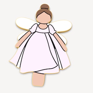 Classic Fairy Cookie Cutter | Stamp | Stencil - SHARP EDGES - FAST Shipping - Choose Your Own Size!