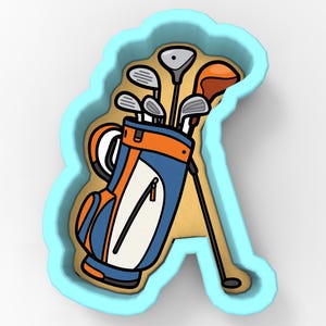 Torba na kije golfowe 2 foremki do ciastek | Stempel | Szablon - OSTRE KRAWĘDZIE - SZYBKA wysyłka - Wybierz swój rozmiar! #1
