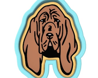 Basset Hound Dog Breed Cookie Cutter | Stamp | Stencil #1