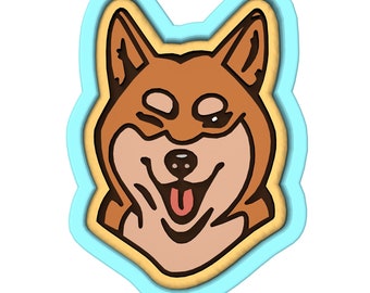 Shiba Inu Cookie Cutter | Stamp | Stencil #1