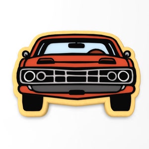 Muscle Car Cookie Cutter | Stamp | Stencil - SHARP EDGES - FAST Shipping - Choose Your Own Size! #1