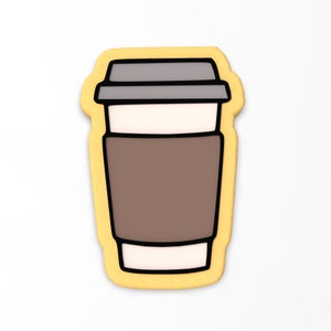 Coffee Cup Cookie Cutter | Stamp | Stencil - SHARP EDGES - FAST Shipping - Choose Your Own Size! #1
